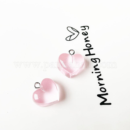Прозрачные смоляные подвески HEAR-PW0001-062A-1