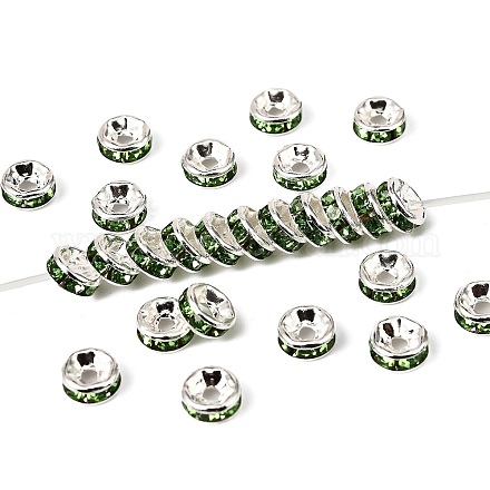 Латунь марки А горный хрусталь Spacer бисер RB-A014-Z6mm-07S-1