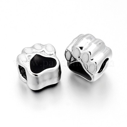 Европейские бусины из сплава эмали ENAM-J061-08S-FF-1