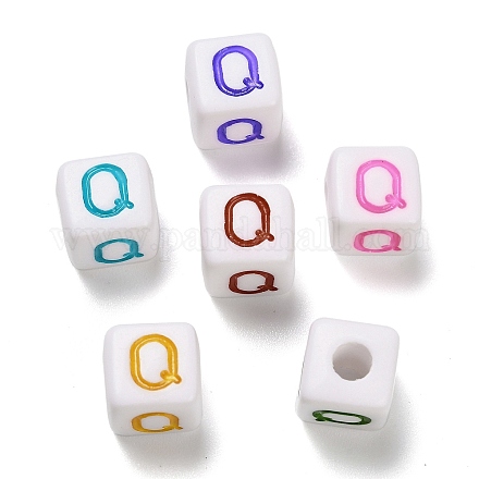 Непрозрачные акриловые бусины OACR-I022-01Q-1