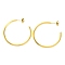 Ion Plating(IP) 304 Stainless Steel Ring Stud Earrings, Real 18K Gold Plated, 40x40x1.8mm