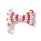 Glass Seed Beaded Bowknot Pendants, with 304 Stainless Steel Jump Rings & Teardrop, Colorful, 25.5x28.5x8mm, Hole: 3mm