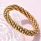 304 Stainless Steel Bracelets, Round, Golden, 3/8 inch(1cm), Inner Diameter: 2 inch(5cm)