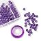 100Pcs 8mm Natural Amethyst Round Beads, Grade A+, with 10m Elastic Crystal Thread, for DIY Stretch Bracelets Making Kits, 8mm, Hole: 1mm