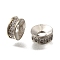 Brass Micro Pave Clear Cubic Zirconia Beads, Long-Lasting Plated, Flat Round, Platinum, 6x2.5mm, Hole: 2.2mm
