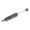 Iron Beadable Pen, Ball-Point Pen, with Polymer Clay Rhinestone, for DIY Personalized Pen with Jewelry Beads, Random Underlay, Heliotrope, 149x16mm