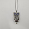 Owl Alloy Pendant Necklace with Rhinestone for Women Men, Blue, 19.69 inch(50cm)