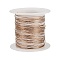304 Stainless Steel Wire, Ion Plating(IP), Round, Rose Gold, 0.3mm, 28 Gauge