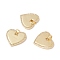Brass Micro Pave Clear Cubic Zirconia Pendants, with Jump Ring, Cadmium Free & Lead Free, Heart, Real 18K Gold Plated, 17x18.5x2mm, Hole: 4.2mm