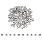 100Pcs 304 Stainless Steel Beads, Flower, Stainless Steel Color, 3x3x2.5mm, Hole: 1.2mm