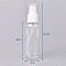 100ml Plastic Spray Bottles, Refillable Mist Pump, with Bottle Caps, Empty Alcohol Bottle, Clear, 13.5x4cm, Capacity: 100ml(3.38 fl. oz)
