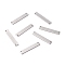 Non-Tarnish 304 Stainless Steel Connector Charms, Rectangle, Stainless Steel Color, 35x6x1mm, Hole: 1.5mm