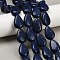 Synthetic Howlite Imitation Lapis Lazuli Beads Strands, Teardrop, Dyed, Blue, 25x16~18x8~9mm, Hole: 1.2mm, about 16pcs/strand, 15.16''(38.5cm)