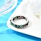Original Design 925 Sterling Silver Finger Rings, with Natural Ruby in Zoisite, Real Platinum Plated, 5.5mm, Inner Diameter: 18mm