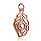 304 Stainless Steel Pendants, Feather, Rose Gold, 17.5x10.5x1mm, Hole: 2.5mm