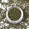 TOHO Round Seed Beads, 11/0, Japanese Seed Beads, (1702) Gilded Marble Green, 11/0, 2x1.5mm, Hole: 0.5mm, about 20000pcs/bag, 100g/bag