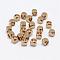 Brass Spacer Beads, Nickel Free, Cube, Raw(Unplated), 4x4mm, Hole: 2.5mm