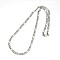 Tarnish Resistant 304 Stainless Steel Figaro Chain Necklace Making, Stainless Steel Color, 19.88 inch~21.65 inch(50.5~55cm), 5mm