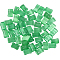 Cat Eye Cabochons, Bamboo Stick, Dark Sea Green, 6x4x2mm, 32pcs/box