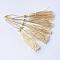 Polyester Tassel Decorations, Pendant Decorations, Pale Goldenrod, 130x6mm, Tassel: 70~90mm