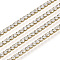 304 Stainless Steel Rhinestone Strass Chains, with Spool, Rhinestone Cup Chains, Golden, Crystal, 4x4x3.7mm, about 32.8 Feet(10m)/roll