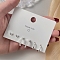3 Pairs Anti-Tarnish Exquisite Brass with Plastic Imitation Pearl Stud Earrings Sets for Girls Women, Mixed Shape, 925 Sterling Silver Plated, Package Size: 75x75mm