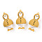PVC Plastic Cartoon Pendants, for DIY Keychain Making, Duck Pattern, 59x31x32mm, Hole: 2mm