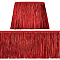 FINGERINSPIRE 10.9 Yards Tinsel Fringe Trim Lace 7-3/4 inch Wide Dark Red Metallic Fringe Trim Shiny Tinsel Tassel Fringe Trimming Polyester Dance Costume Fringe Ribbon for DIY Sewing Party Decor