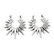 Non-Tarnish 201 Stainless Steel Pendants, Sun Charm, Stainless Steel Color, 33x28x2mm, Hole: 2.5mm