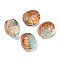 Glass Beads, Oval, Sienna, 18x15.5x12mm, Hole: 1.2mm