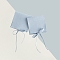 Fiber Bag, for Jewelry Drawstring Gift Bags, Square, Light Blue, 8x8cm