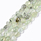Natural Prehnite Beads Strands, Tumbled Stone, Nuggets, 7~10x7~10x7~10mm, Hole: 1mm, about 41~45pcs/strand, 15.75 inch(40cm)