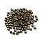 6/0 Opaque Glass Seed Beads, Round Hole, Rondelle, Coffee, 4~4.5x3~4mm, Hole: 0.8~1.5mm