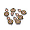 MIYUKI & TOHO Handmade Japanese Seed Beads Links, Loom Pattern, Cucurbit, Colorful, 32~33x17x1.5~2mm, Hole: 2mm