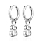 Non-Tarnish Stainless Steel Number 8 Dangle Earrings for Women