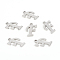 Non-Tarnish 201 Stainless Steel Pendants, Laser Cut, Letter, Stainless Steel Color, Letter.F: 13.5x9x1.2mm, Hole: 1mm