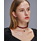 Alloy & Velvet Heart Pendant Choker Necklaces for Women, Golden, Dark Red, 12.20 inch(31cm)