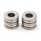 Tarnish Resistant 304 Stainless Steel Beads, Column, Stainless Steel Color, 12x10mm, Hole: 6mm