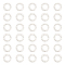 UNICRAFTALE 30Pcs 12mm in Diameter 304 Stainless Steel Linking Ring Ring with Roman Numerals 1~12 O Pattern Round Ring Circle Frames Connectors Ring for Bracelet Jewelry Making