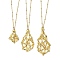 3Pcs 3 Styles 304 Stainless Steel Necklace Makings, Satellite Chains, Golden, 17.52~29.37 inch(44.5~74.6cm), 1pc/style