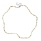 Glass Beaded Necklace with 304 Stainless Steel Clasps, Red, 18.31 inch(46.5cm)