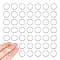 UNICRAFTALE 60 Pcs Stainless Steel Open Jump Rings 11.5mm Twist Ring Round Rings Jump Rings for Jewelry Making DIY Craft Earring Bracelet Pendant Choker Jewelry Making Findings and Key Ring Chain