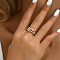 Elegant Geometric Multi-layer Crossed Women's Ring for Daily Banquet Wedding