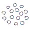 Ion Plating(IP) 304 Stainless Steel Jump Rings, Round Ring, Open Jump Rings, Rainbow Color, 20 Gauge, 6x0.8mm, Inner Diameter: 4.4mm