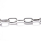 Tarnish Resistant 304 Stainless Steel Chain, Cable Chain, Unwelded, Stainless Steel Color, 10x5x1mm