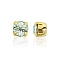 Preciosa® MAXIMA Crystal in Sew-On Cup, Czech Crystal, 719 35 021 Chaton(Round), Golden, 50000 Chrysolite, SS16(3.8~4mm)