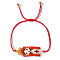 Imported Handwoven Rice Bead Bracelet with Cute Cartoon Girl Pattern