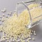12/0 Grade A Round Glass Seed Beads, Ceylon, Lemon Chiffon, 2x1.5mm, Hole: 0.7mm, about 48500pcs/pound