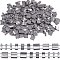 CREATCABIN 300Pcs 2 Hole Half Tila Beads 3 Size Mix Glass Seed Beads Rectangle 1/4 Tila Bead Mini Electroplate With Plastic Container Gunmetal Plated for Craft Bracelet Necklace Earring Jewelry Making