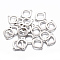 Tarnish Resistant 201 Stainless Steel Links connectors, Rhombus, Stainless Steel Color, 19x14x0.8mm, Hole: 1.6mm